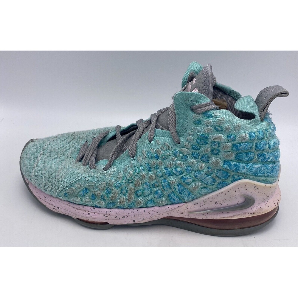 Nike Sneakers Boys 6.5 Y Lebron 17 BQ5594-444 Blue Basketball Shoes